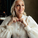 Puffogfjongblusen - Bright White