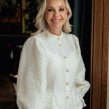 Puffogfjongblusen - Bright White