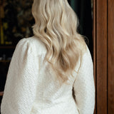 Puffogfjongblusen - Bright White