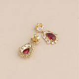 Fallon øredobb - Rød/Hvit