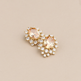 Krystle øredobb - Champanje