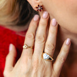 Amanda øredobb - Rød