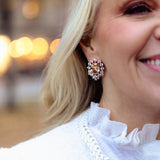 Krystle øredobb - Champanje