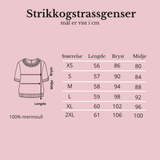 Strikkogstrassgenseren - Benhvit